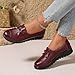 Imagen de zapato de cuero cómodos con lazo para mujer