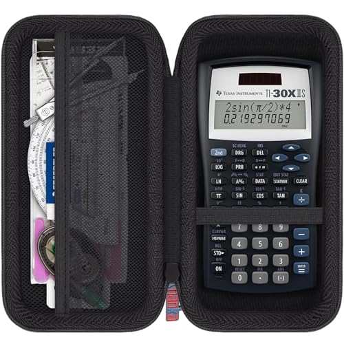 khanka Carrying Case for Texas Instruments TI-30Xa / TI BA II Plus/TI-30XIIS /TI-30XS MultiView/TI-36X Pro Engineering Scientific Calculator, Case Only (Black)
