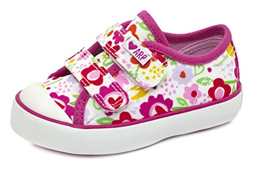 Agatha Ruiz de la Prada 172948, Zapatillas Niñas, (Blanco/Estampado Flores/Lona), 23 EU