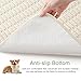 Sinotalent Washable Pee Pads for Dogs, Reusable Puppy Pads Dog Pads, Non-Slip Dog Pee Pads, Leak-Proof Pet Pee Pads Wee Wee Pads for Dogs. (Cream White, 18