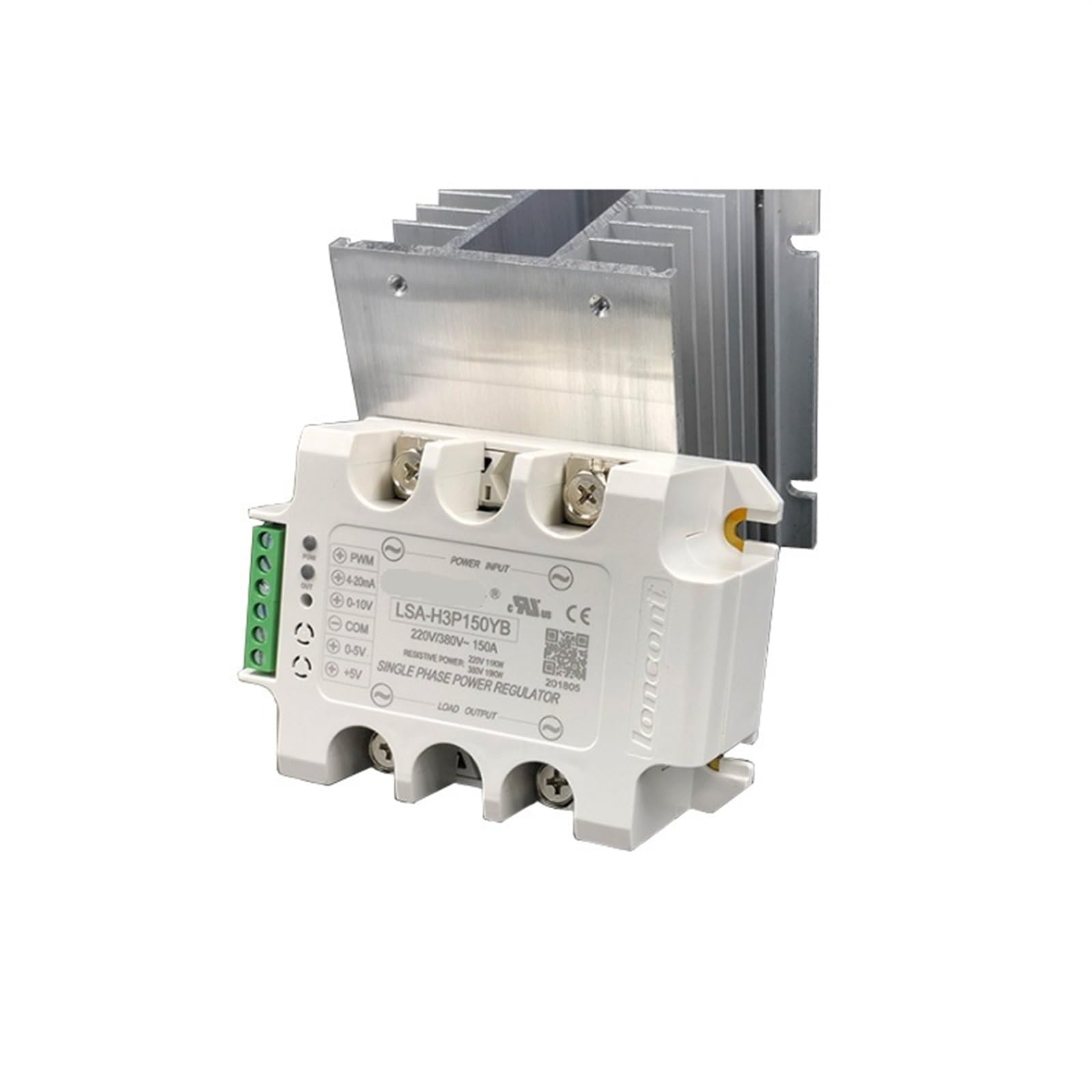 Módulo regulador de voltaje de CA monofásico totalmente aislado LSA-H3P15/40/50/70/9YB Regulador de potencia SCR Relé de estado sólido Ajuste de temperatura del calentador 1 pieza(H3P15YB)