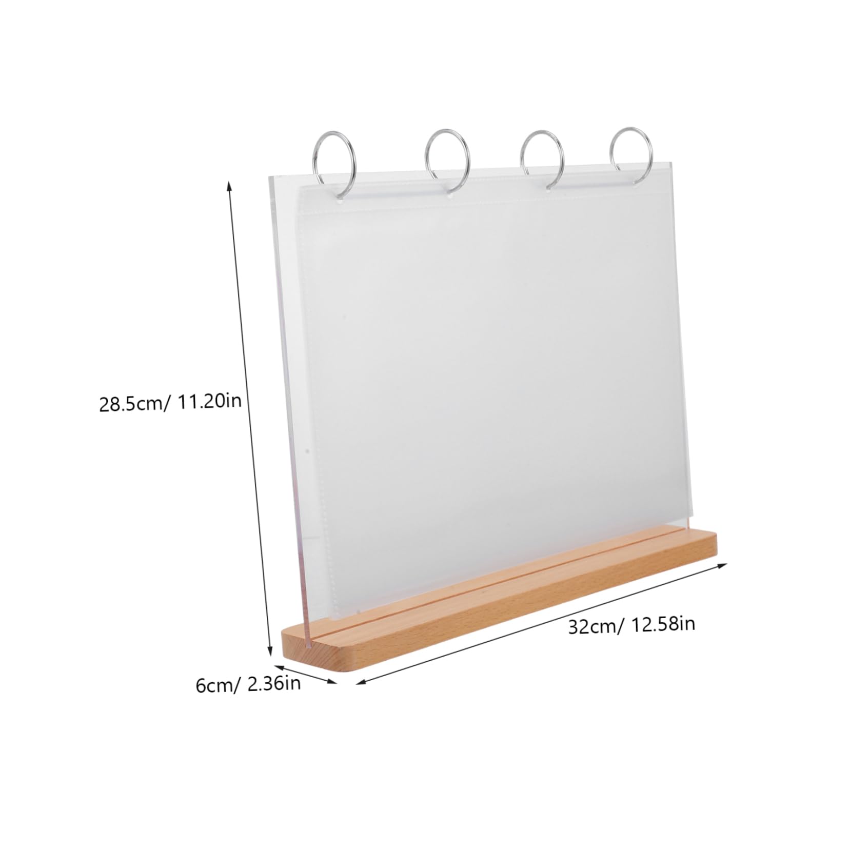 MAGICLULU Expositor de Menús Portacarteles de Sobremesa Transparente para Centro de Mesa Páginas Portacarteles para Menú para Cafeterías y Restaurantes