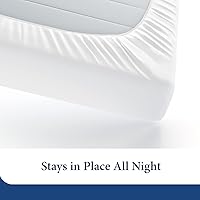 Vista 6 de Cosy House Collection Sábana bajera ajustable de bolsillo extra profundo de la serie 1500 – Sábana bajera de bolsillo profundo individual – Ultra