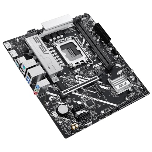 PRIME B860M-K, Scheda Madre Intel mATX, 6+1+1+1 Fasi di Alimentazione, Slot DDR5, PCIe 4.0, 2 Slot M.2, Ethernet Realtek 2.5 GB, DisplayPort, HDMI, USB-A 10 Gbps, USB-C 5 Gbps, Nera - Scheda madre - Immagine 3