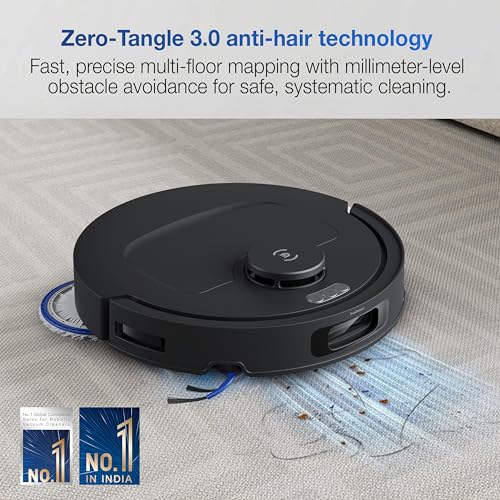 Image of ECOVACS Deebot N50 PRO Omni 2 in 1 Robotic Vacuum Cleaner & Mop, 2026 25000 Pa Suction, Self-Emptying Omni-Station, Zerotangle 3.0, Hot Air-Drying, Auto-Lift Mop On Carpet, Upto 300 Mins