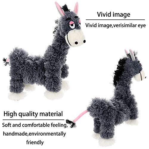 Firlar Small Donkey Marionette Toy, Handmade Crazy Donkey Marionette Puppets Doll Parent-Child Interactive Educational Toys for Children Kids - Thumbnail 2
