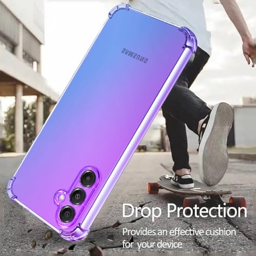 Osophter for Samsung Galaxy A16 Case: with 1pcs Screen Protector two color gradient reinforced corner TPU shock absorption flexible Cell Phone Cover for Galaxy A16(Purple Blue) Osophter for Samsung Galaxy A16 Case: with 1pcs Screen Protector two color gradient reinforced corner TPU shock absorption flexible Cell Phone Cover for Galaxy A16(Purple Blue)
