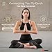 Soliterra Grounding Mat for Feet - Foldable Earthing Grounding Mat for Bed with Tester Pen & Cord - Lightweight PMF Pad for Sleep, Meditation, Office, Yoga & Stress Relief - Canvas Bag, Twilight Echo