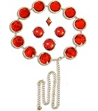 Raven Belt Raven Cosplay Costume Red Gem Belt Jewel Waist Chains Accessories Halloween Cosplay Props for Women(5pcs)