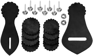 SOUTHRO Black Leather Western Saddle Repait Kit with Hardware New Horse Tack, Mfr: 56-1000-A