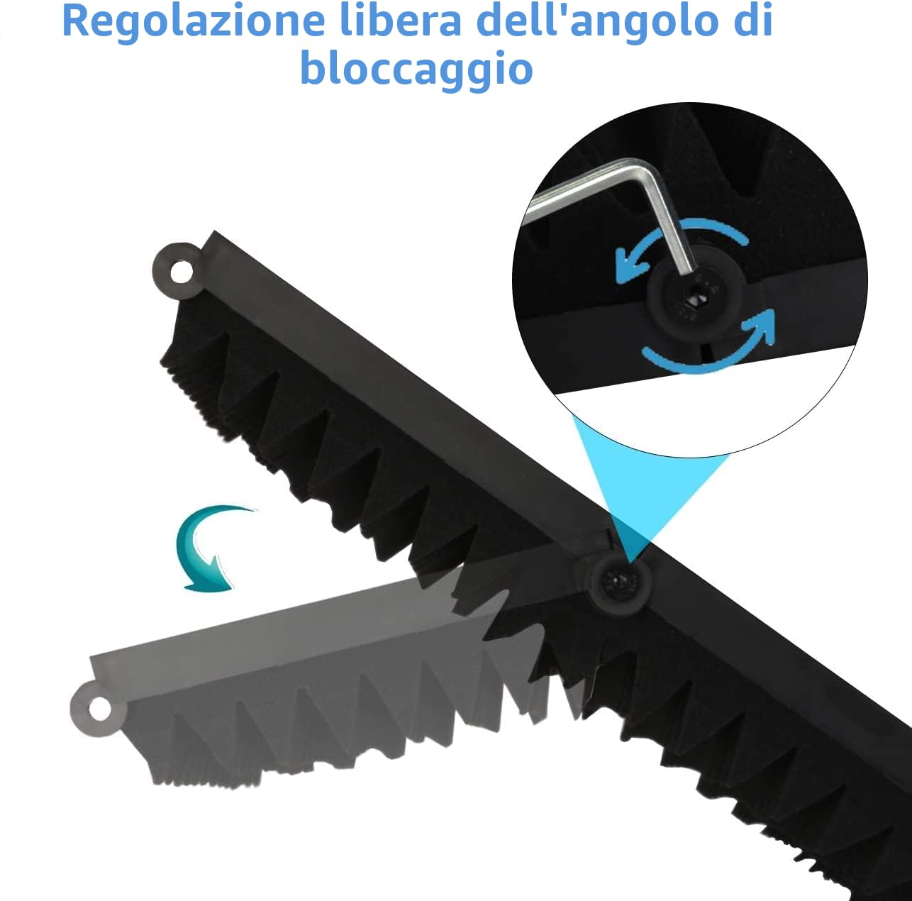 Depusheng W89 Scudo di isolamento per microfono pieghevole Registrazione in studio Trasmissione in diretta Filtro pop a 5 pannelli Isolatore per microfono ad alta densità regolabile