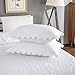 Brandream White Quilt Set Queen King Size Cotton Matelasse Coverlet Set Farmhouse Bedding Set Queen Size Bedspreads(Quilt 98x106 with Standard Size Pillow Shams)