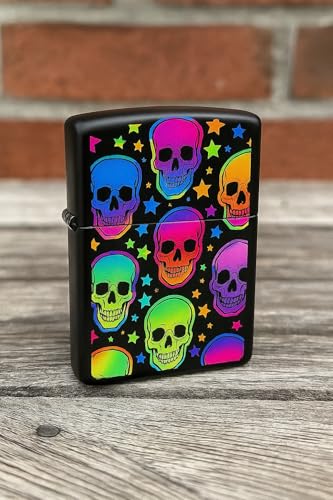 Encendedor Zippo Vivid Skulls and Stars miniatura 5