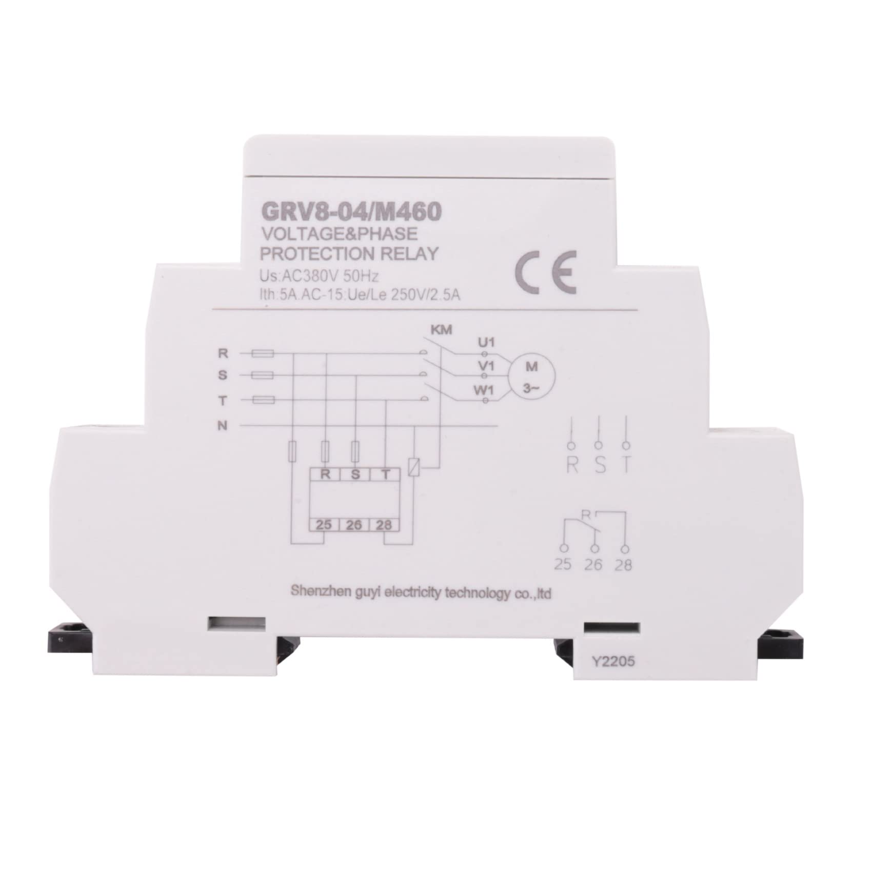 Tlilyy GRV8-04 M460 3 fases de voltaje para monitoreo relé de fases de sucesión de fallos protección de voltaje y relé de vigilancia
