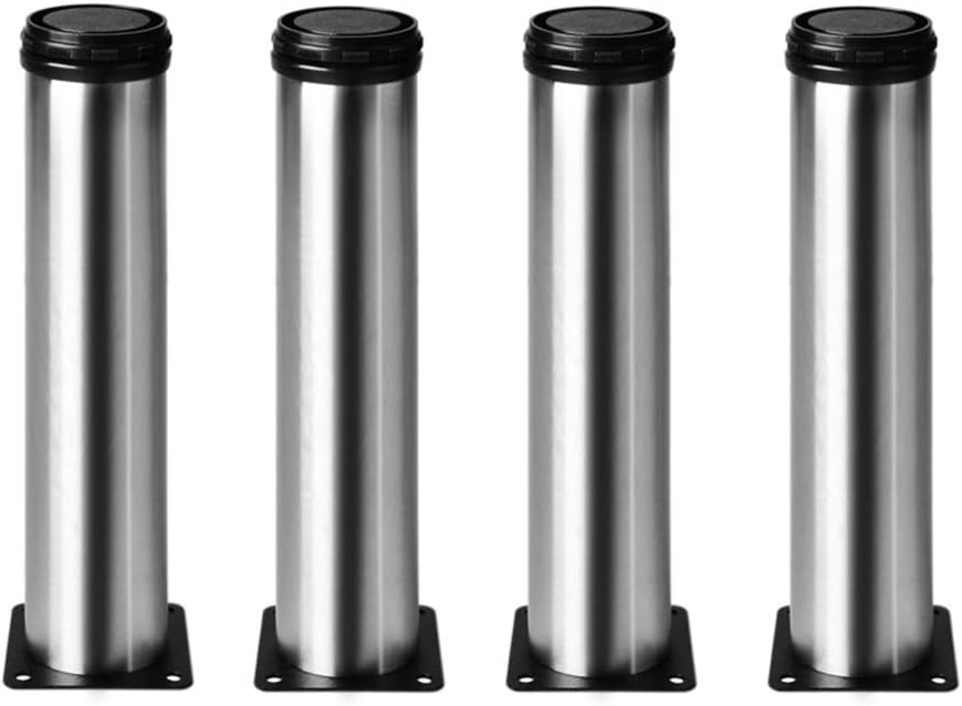 4pcs Furniture Legs,Stainless Steel Adjustable Cabinet Legs,Sofa Coffee Table Leg Support Legs,Metal Bed Legs
