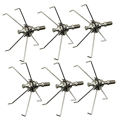 UP100 12pcs Archery 100 Grain Paw Broadheads Hunting Small Animal Game Judo Arrow Point Protruding Head