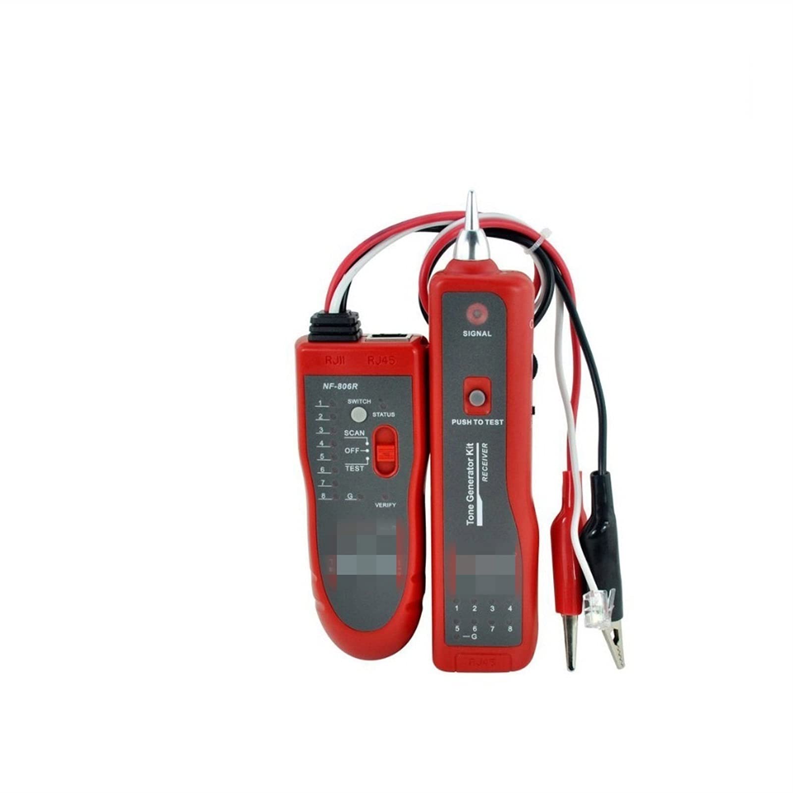 Detector de pared, Probador de cables de teléfono de red LAN Tracker de alambre con auriculares(NF-806B)