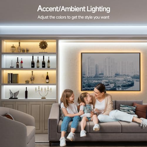 Tira de LED direccionable BTF-LIGHTING FCOB con control Bluetooth y WiFi miniatura 5