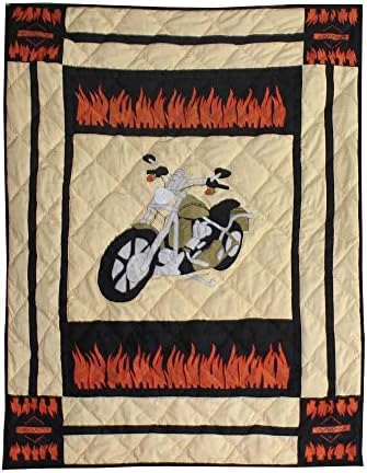 Patch Magic Motor Cycle Quilt Crib 36"X 46"