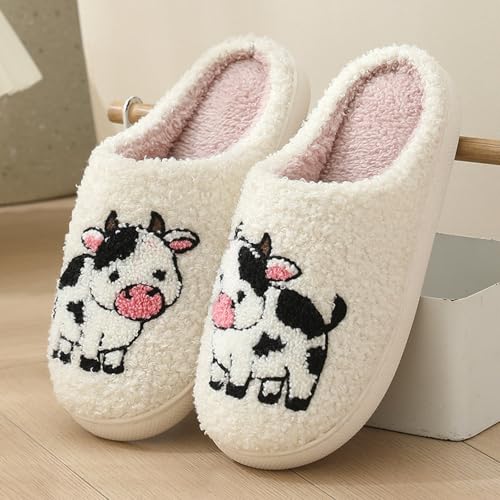 Slippers For Women Indoor Women's Soft Warm Cotton House Bedroom Slipper with Memory Foam Cozy Fluffy Cute Animals Decro Fall Winter Home Shoes2
