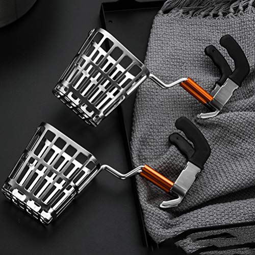 Hemoton – Colher de aço inoxidável com ranhuras, colher de sopa, colher de servir, colher de sopa, e