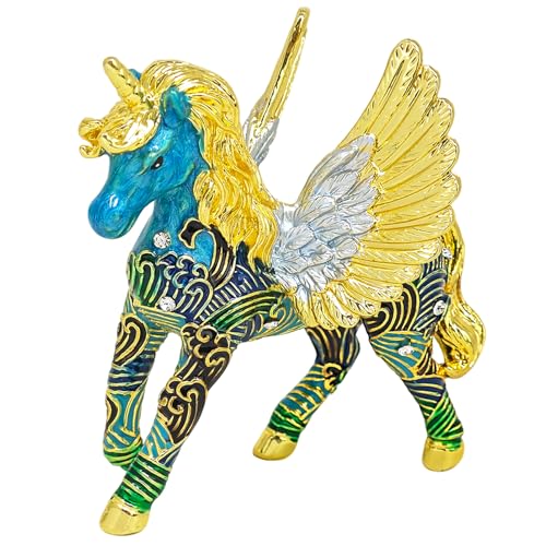 Juanxian Celestial Sky Unicorn Statue, First of Black Tortoise Constellation, Feng Shui Decor for Positivity & Renewal, Mythical Lunar Mansion Animal Sculpture, Gift of Hope & Joy
