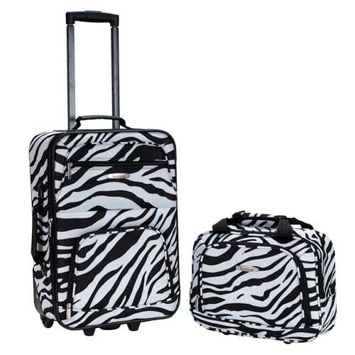 Rockland - Juego de Maletas Adulto Unisex, F102-ZEBRA