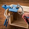 Rockler Corner Key Dowel Jig Premium Doweling Jig For Decorative Mitered Joints Dowel Hole Jig w/Molded Reference Lines - Woodworking Jigs Includes 1/8'', 1/4'', 3/8'' Drill Guide Dowel Tool Kit