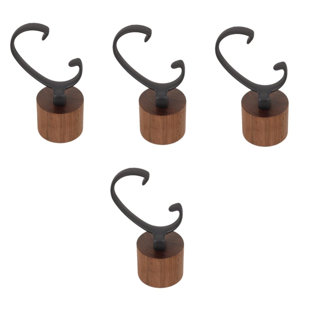 GALPADA 4 Stück Uhrenständer uhrenaufbewahrung watch storage Showregal Aufbewahrungsständer für Armbanduhren Aufbewahrungsständer für Uhren Schwarze Walnuss Ausstellungsstand Lagerregal