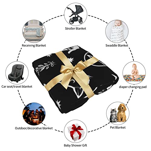 Halloween Goth Skull Baby Stuff Swaddle Blanket Gothic Soft Newborn Wrap Baby Swaddling Blanket Cover Baby Throw Receiving Blankets Silky Breathable Stretchy Gifts For Boys Girls Infant Shower #TOP5