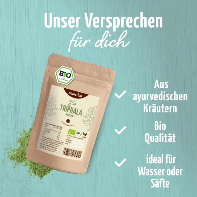 Triphala Pulver Bio (500g) Ayurveda vom Achterhof – Bild 4