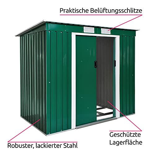 Gartenhaus Metall tectake 404521 Metall Gerätehaus für den Garten