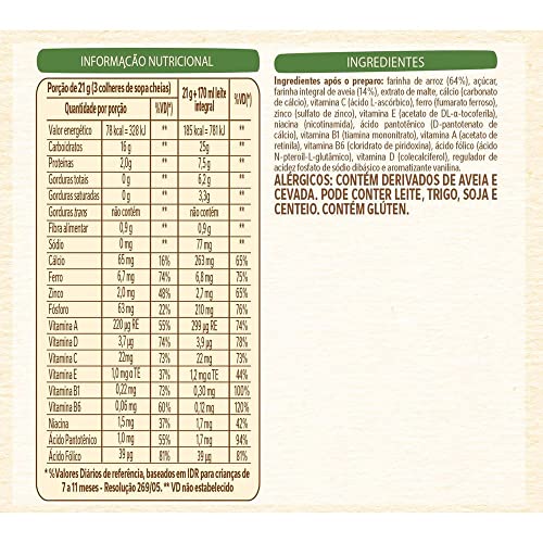 Cereal Infantil, Seleção Da Natureza, 5 Cereais com Quinoa, Mucilon, 180g