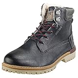 Flexible Laufsohle MUSTANG Herren 4142-602 Klassische Stiefel, Blau (Navy 820), 44 EU