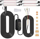 WOLFANG Kit di cavi hardwire, compatibile con telecamere da cruscotto WD02/WD03/WD04/WD05/iD100N/iD220/iD240, cavo nascosto per un'installazione ordinata, facile da installare, limitatore di tensione