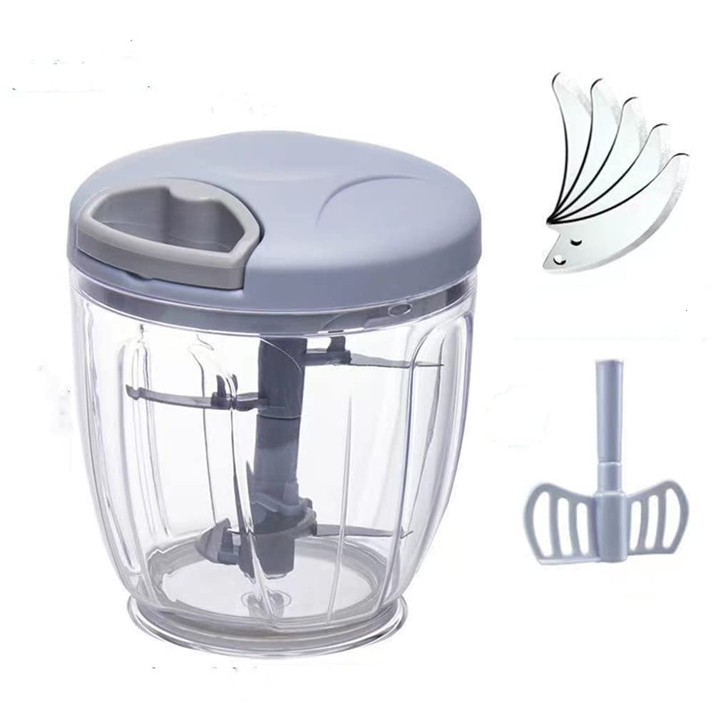 Hand String Blender Hand Pull String Vegetable Chopper Onions Chopper?Manual Food Chopper ...