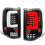 DNA Motoring TL-F15004-LED-3D-BK-G2 Pair 3D LED Bar Tail Light/Lamps Black [For 04-08 Ford...