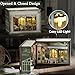 TuKIIE DIY Miniature Dollhouse Kit with Furniture, 1:32 Scale Opened & Closed Mini Cube Wooden Doll House Book Nook Creative Room for Kids Teens Adults(Molly Garden)