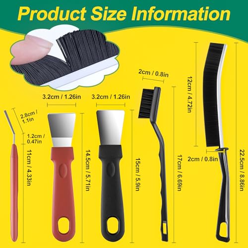 Image of Crevice Cleaning Brush, Hard Bristle Crevice Cleaning Brush, Cleaning Brushes for Household Use, Kitchen Scrub Brushes for Cleaning,Laundry Room Organization, Grout Brush, Bathroom Cleaning Supplies