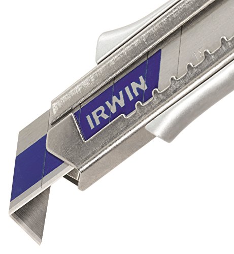 IRWIN Metall Abbrechklinge für Cuttermesser - Bi-Metall Abbrechklinge 18 mm, 50 Stück, Splitterfrei, 10507104
