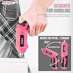 Hi-Spec Kit d'outils avec 4V Tournevis électrique, 42pc Réparation de maison rose & Ensemble d'outils à main ménagers dans un boîtier de rangement compact, sans fil USB Remboursé DIY Outils pour les femmes 42 pc inclus, travaux de vissage rapide, outils à main organisés, poignet réduit