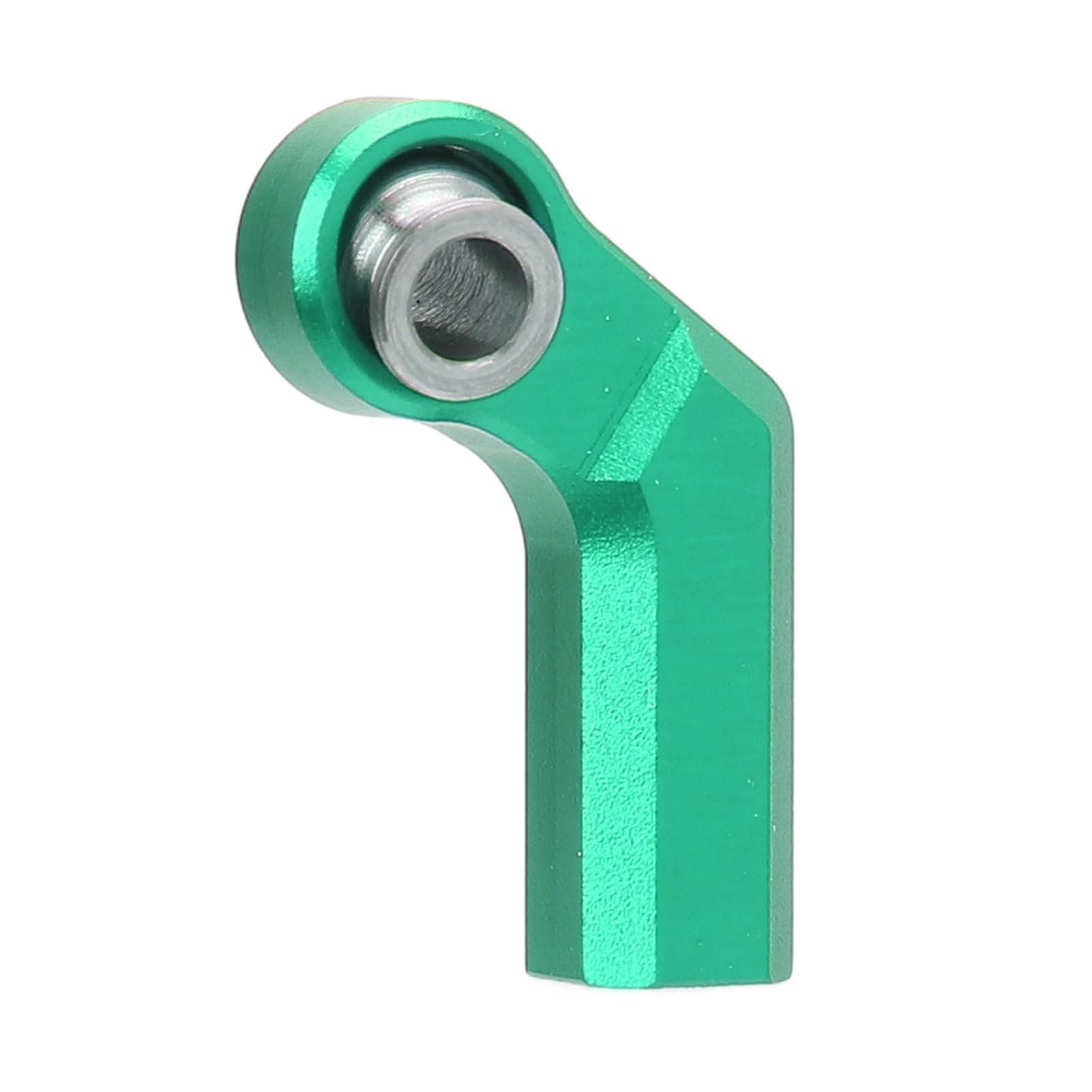 Pilipane RC Link Rod End Alloy M4 Curved CW 7mm Ball Joint Head Set Durable Upgrade Parts for 1/10 Scale Model Cars 4 Pieces with Nuts (Green)