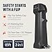Mace Pepper Spray - Triple Action Pepper Spray Police Model, 3-in-1 Formula (OC, Tear Gas, UV Dye), 18g, 15 Feet Range, Flip Top Safety Cap, Self Defense Pepper Spray for Women & Men - Black