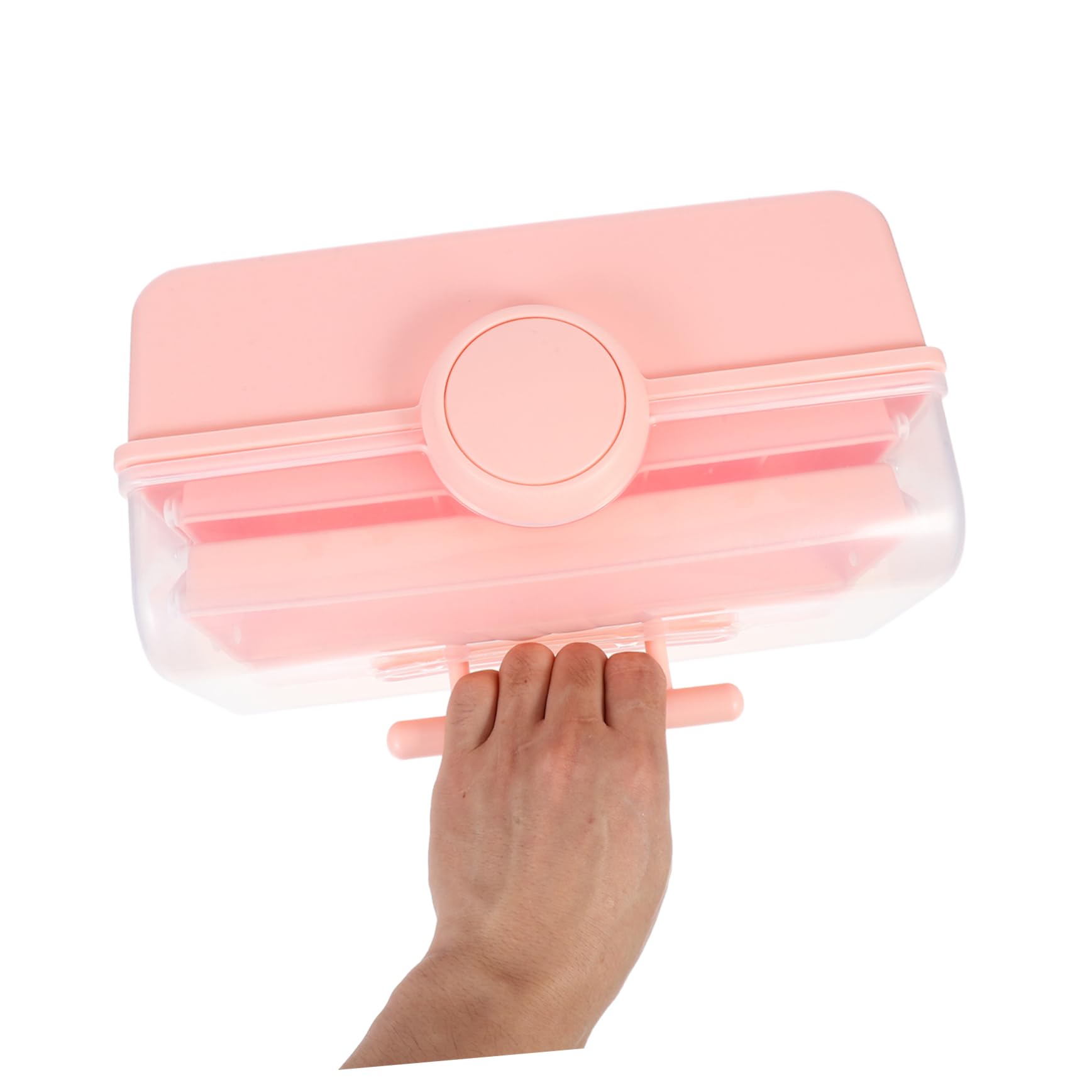 Scatola Organizer Cosmetici da Tavolo Rosa, Grande Capacità