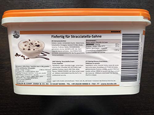 Stracciatella Kessko Sahnefond 900 g, Sahnestand, Sahnesteif, Sahne 0,9 kg (Stracciatella)