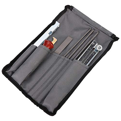 Fdit Chainsaw Sharpener File Guide Bar Chain Woodworking Saw Tool Kit (8PCS)