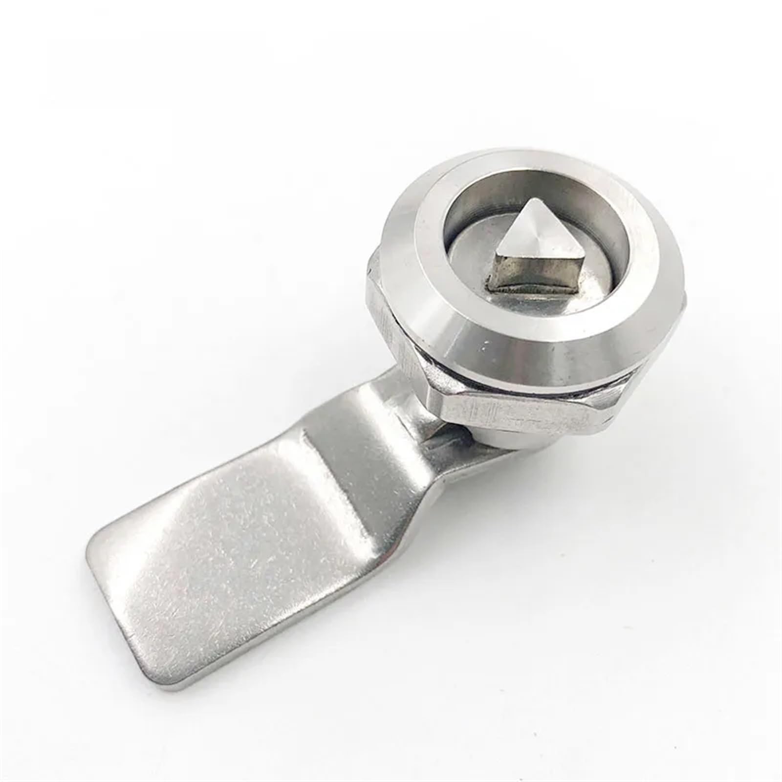 Cerradura de puerta de Metro/tren de aleación de Zinc, cerradura de armario eléctrico multifunción, cubo de basura, elevador, escalador, cerradura triangular, 5 uds.(Triangle no key)