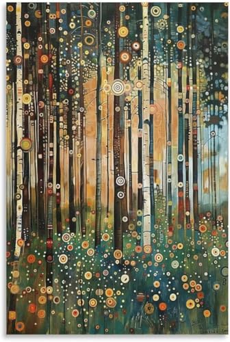 Toile Gustav Klimt art mural et affiche de décoration 16x24 pouces