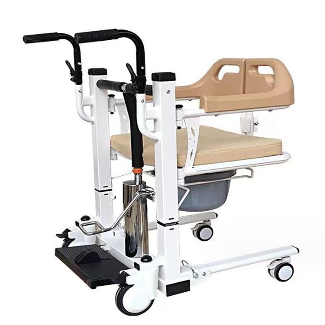 WOLWES Elevador de Pacientes hidráulico,gruas para Personas mayore,Elevador De Pacientes Hidráulico para Silla De Ruedas,Elevador de Transferencia Elevador de Pacientes A