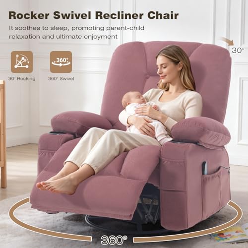 Sillón masaje plegable rosa suave miniatura 4